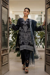 Deepak Perwani - Ktd4127 - Bamber Silk & Cotton Net - 3 Piece - Unstitch